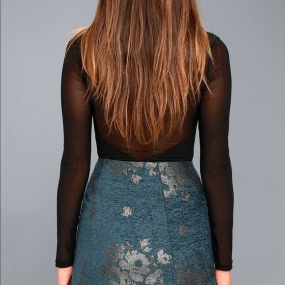 FREE PEOPLE MOVIN ON TEAL EMBROIDERED SKIRT WITH ZIPPER SIZE 10 - Picture 3 of 7